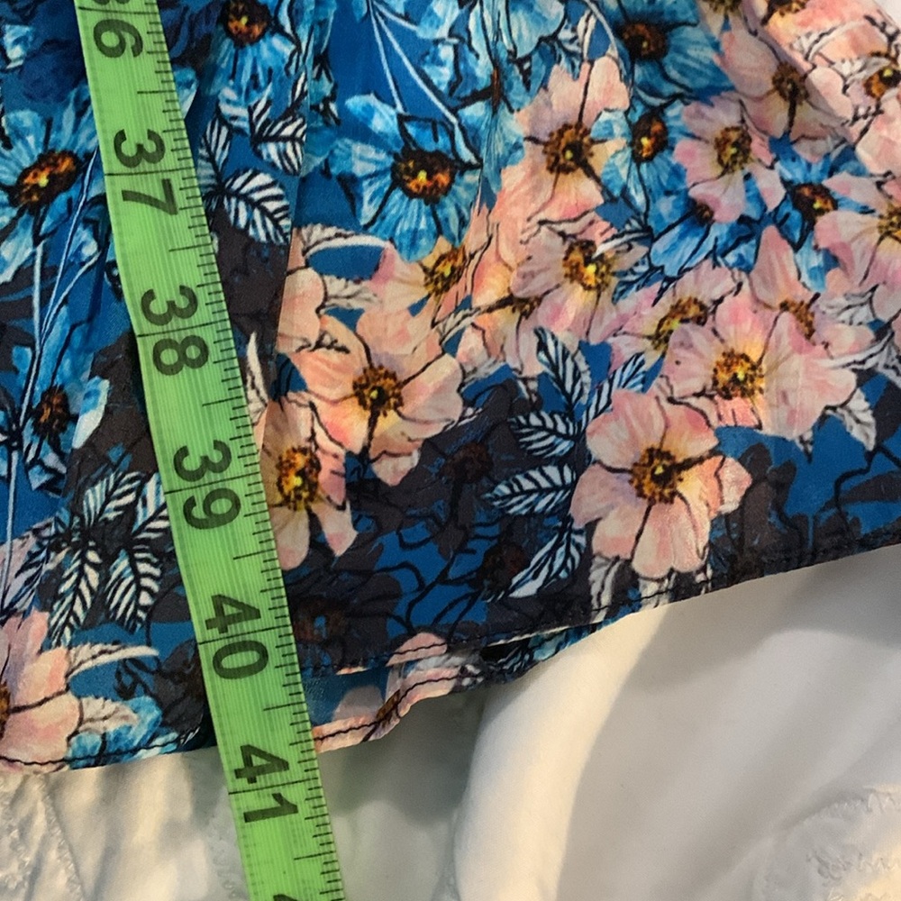 Anthropologie Multi-Color Tiered Floral A-Line Skirt - Picture 7 of 9
